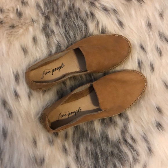 Free People Shoes - Free People tan Leather Espadrilles